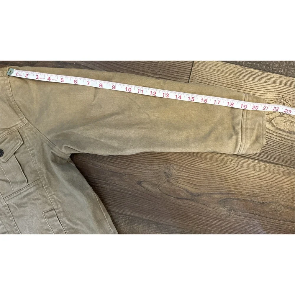 Cody James Boys Western Boys Jacket XL Tan Fleece Lined Canvas Barn Cowboy Ranch